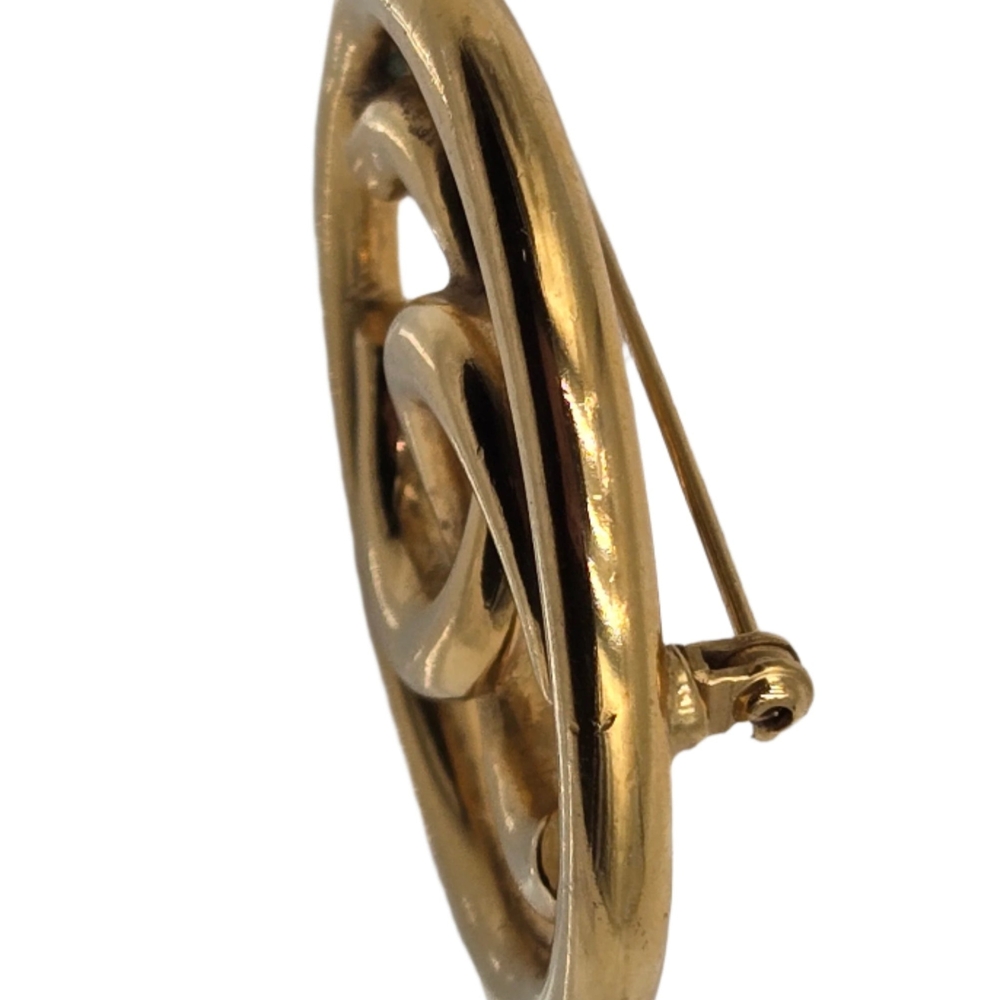 #1 Chanel Coco Mark Gold Interlocking C Brooch - Picture 12 of 15